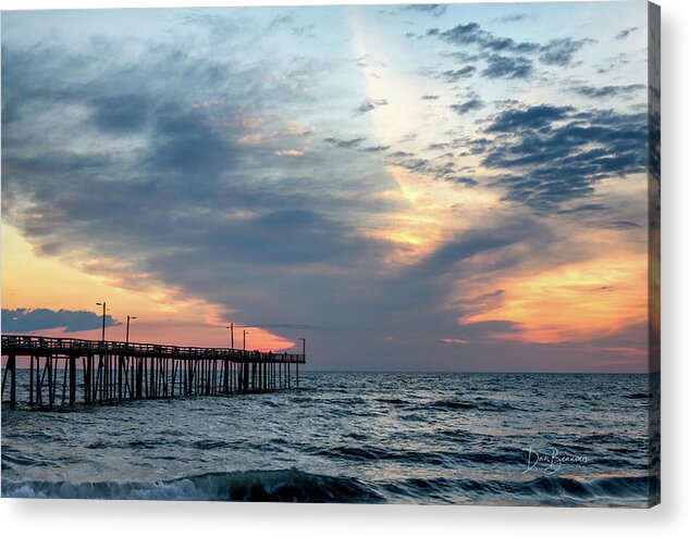 Outer Banks Acrylic Print featuring the photograph Nags Head Pier #2041 by Dan Beauvais