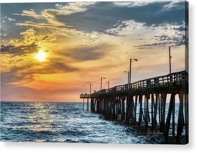 Outer Banks Acrylic Print featuring the photograph Nags Head Pier #2243 by Dan Beauvais