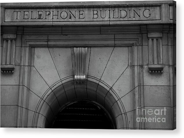 New York City; New York; Nyc; Manhattan; Telephone Building Acrylic Print featuring the photograph Telephone Building in New York City by David Oppenheimer