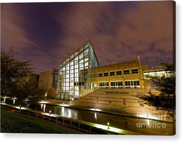Indiana Acrylic Print featuring the photograph Indiana State Museum 5 by David Haskett II