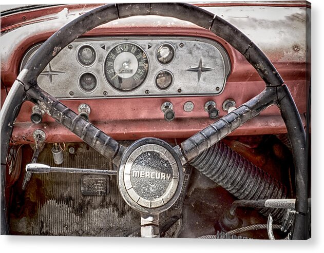 Dash Acrylic Print featuring the photograph Low Mileage Mercury by Trever Miller