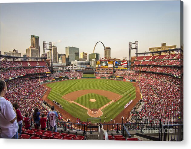 St. Louis Acrylic Print featuring the photograph St. Louis Cardinals National Anthem by David Haskett II