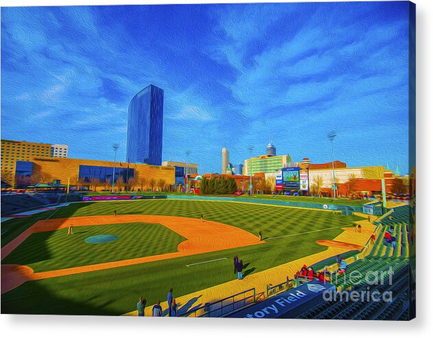 Victory Field Acrylic Print featuring the photograph Victory Field 2 by David Haskett II