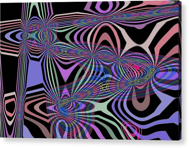 Digital Decor Acrylic Print featuring the digital art Inter Connect by Andrew Hewett