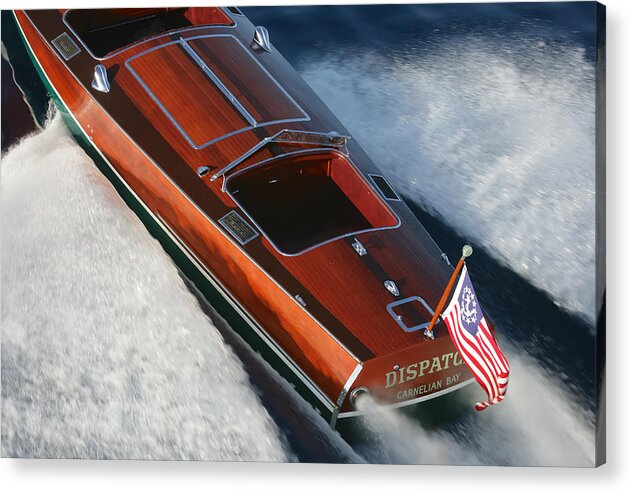 Snow Acrylic Print featuring the photograph Gar Wood Classic #13 by Steven Lapkin