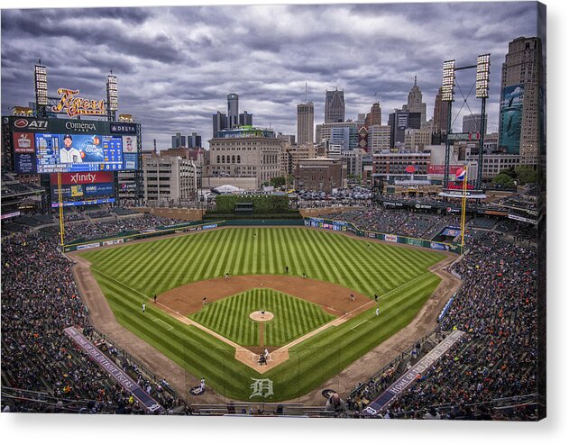 Detroit Tigers Acrylic Print featuring the photograph Detroit Tigers Comerica Park 4837 by David Haskett II