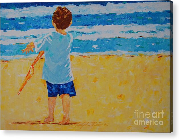 Children Acrylic Print featuring the painting Off To See The Wizard by Art Mantia