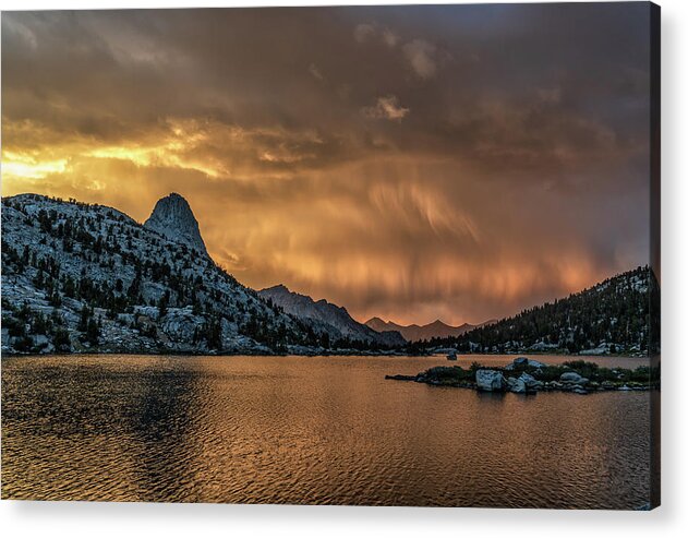 Sierra Acrylic Print featuring the photograph Fin Dome Storm by Martin Gollery