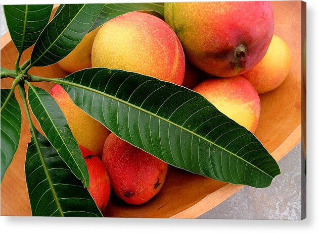 Mango Acrylic Print featuring the photograph Sweet Molokai Mango by James Temple