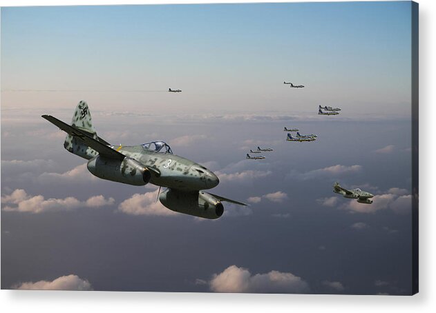 Usaaf Acrylic Print featuring the digital art The Straggler by Mark Donoghue