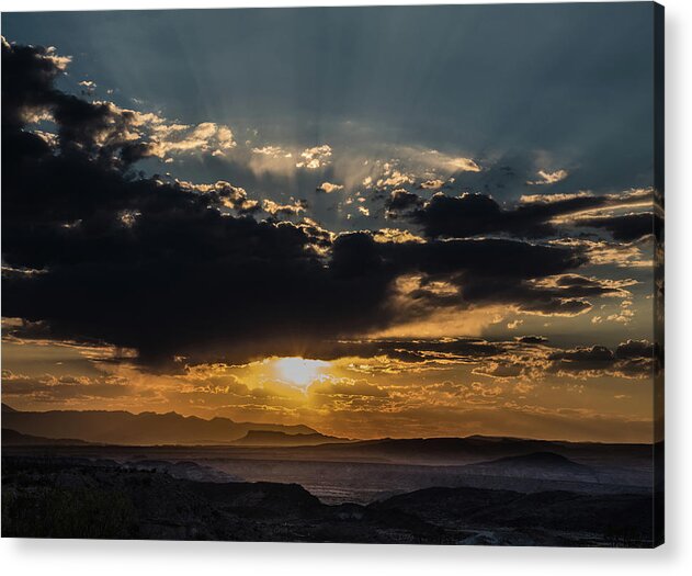 Sunset Acrylic Print featuring the photograph Big Bend Sunset No. 2 by Al White