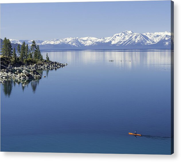 Usa Acrylic Print featuring the photograph FlatWater Kayak by Martin Gollery