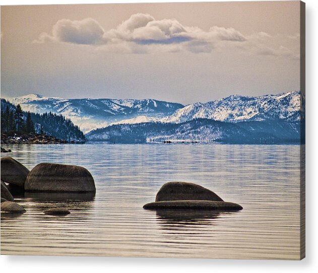 Landscape Acrylic Print featuring the photograph Quiet Lake Tahoe by Martin Gollery