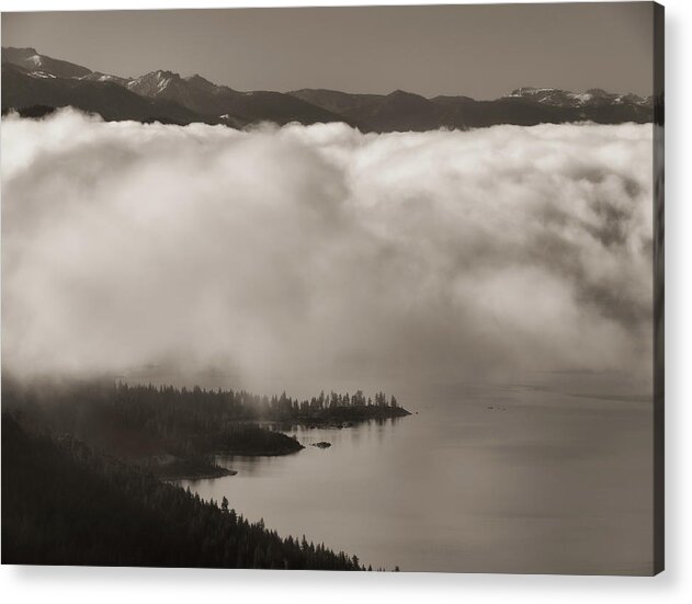 Lake Acrylic Print featuring the photograph Sand Harbor Clouds by Martin Gollery