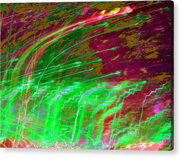 Abstract Acrylic Print featuring the digital art Extraterrestrial Weather by T Oliver