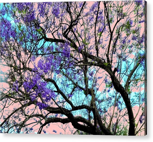 Abstract Acrylic Print featuring the digital art Fantasy by T Oliver
