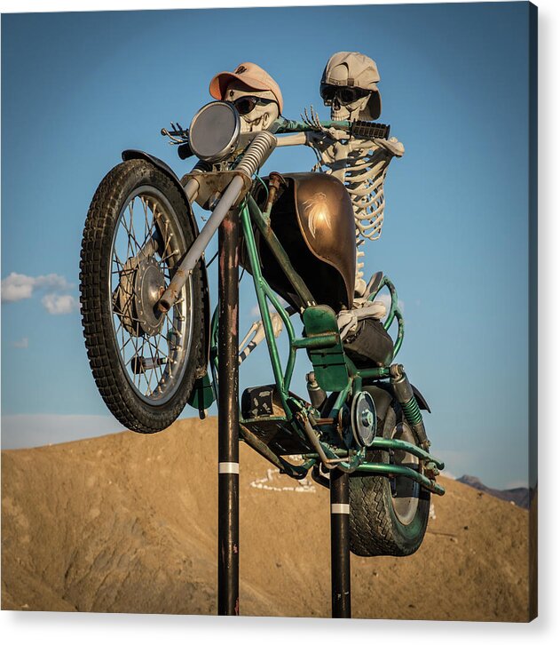 Terlingua Acrylic Print featuring the photograph Terlingua Rider by Al White