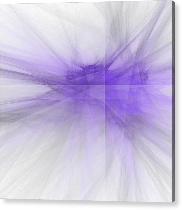 Rick Drent Acrylic Print featuring the digital art Purple Chrystalene by Rick Drent
