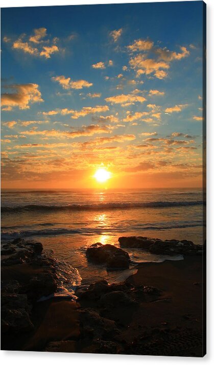 Jupiter Acrylic Print featuring the photograph Rolling over Rocks by Catie Canetti