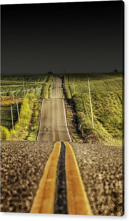 Road Acrylic Print featuring the photograph The Road Rolls On by Don Hoekwater Photography