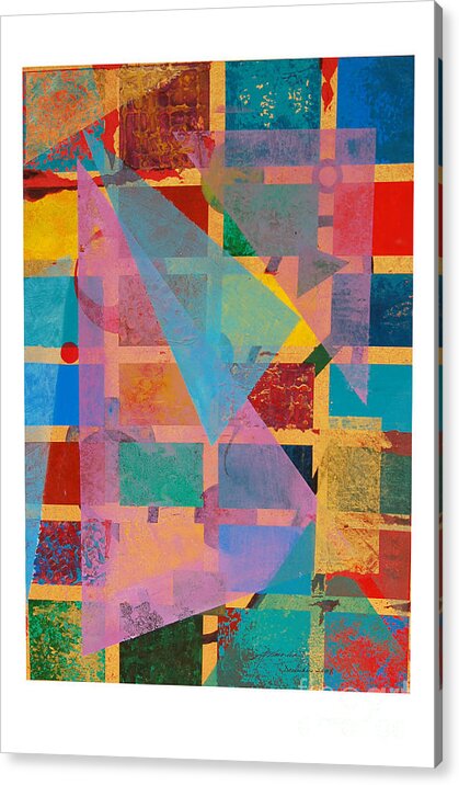 Abstract Acrylic Print featuring the painting Untitled #5 by Padmakar Kappagantula