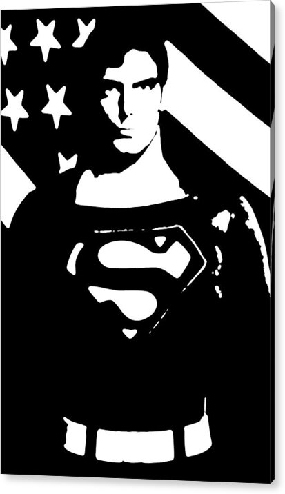 Nostalgia Acrylic Print featuring the digital art Waiting For Superman by Saad Hasnain