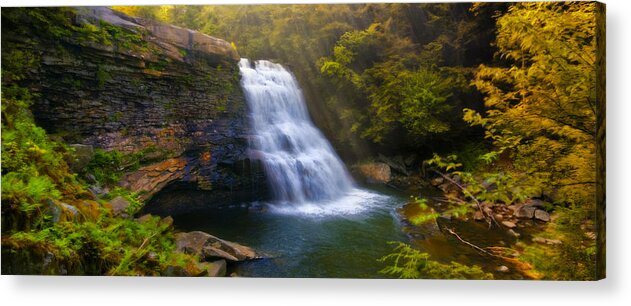 Landscape Acrylic Print featuring the photograph Swallow Falls #1 by Ryan Heffron