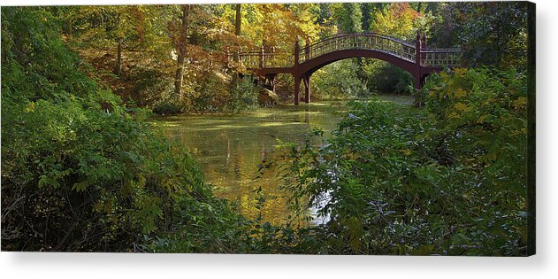 Bridge Acrylic Print featuring the photograph Crim Dell Bridge II by Harry Meares Jr