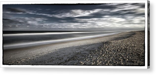 Ocean City Acrylic Print featuring the photograph Empty Beach by Robert Fawcett