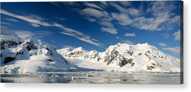 Photography Acrylic Print featuring the photograph Mountains And Glaciers, Paradise Bay by Panoramic Images