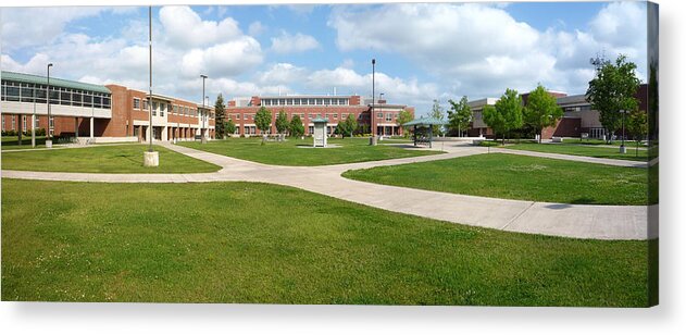 Northern Michigan University Acrylic Print featuring the photograph Northern Michigan University by Georgia Clare