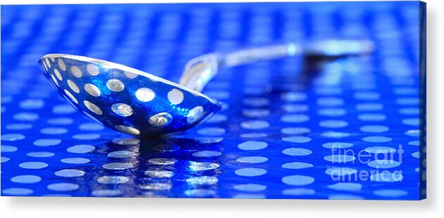 Spoon Acrylic Print featuring the photograph Polka Dot Spoon 2 by Pattie Calfy