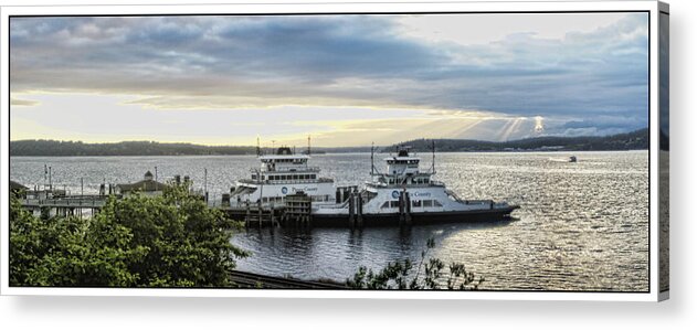 Ferry Acrylic Print featuring the photograph Steilacoom Ferry by Ron Roberts