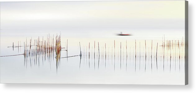 Panorama Acrylic Print featuring the photograph The Boat by Juan Luis Duran