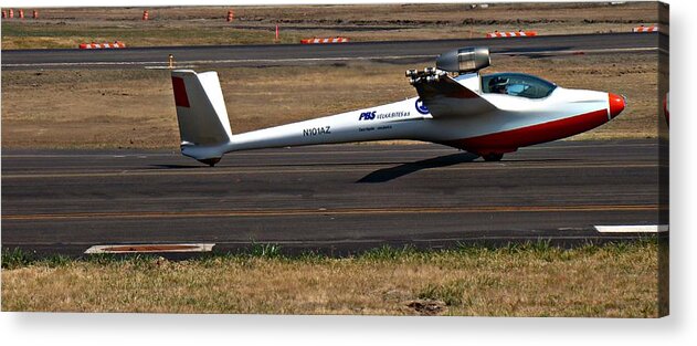 Flight Acrylic Print featuring the photograph Jet Powered Glider2 by Nick Kloepping