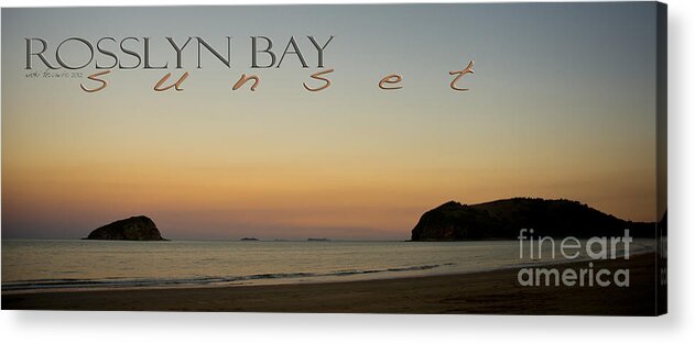 Vickiferrari Acrylic Print featuring the photograph Rosslyn Bay Sunset by Vicki Ferrari