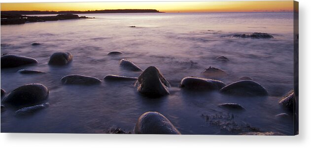Acadia National Park Acrylic Print featuring the photograph Shoreline Wakeup by Glenn Gordon