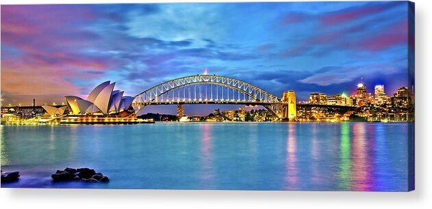 Sydney Acrylic Print featuring the photograph Blue Harbour by Az Jackson