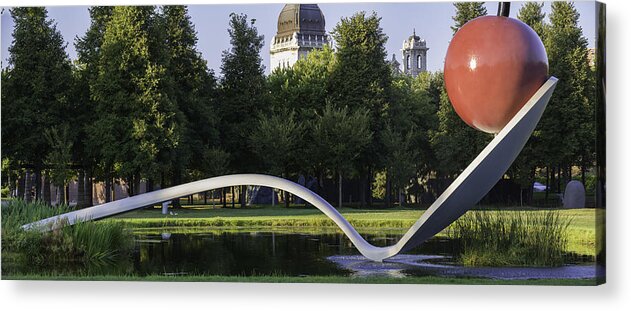 Cherry Acrylic Print featuring the photograph Cherry and the Spoon Panorama by Mark Harrington