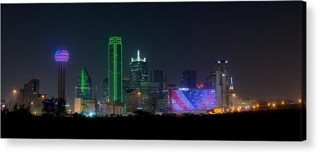 Dallas Acrylic Print featuring the photograph Dallas Nights by David Downs