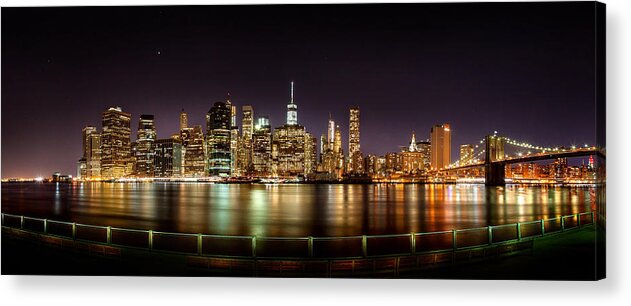 New York City Acrylic Print featuring the photograph Electric City by Az Jackson