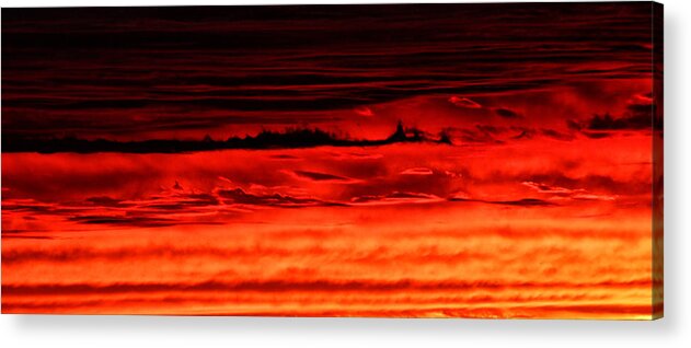 Evening Acrylic Print featuring the photograph Evening Clouds by William Selander