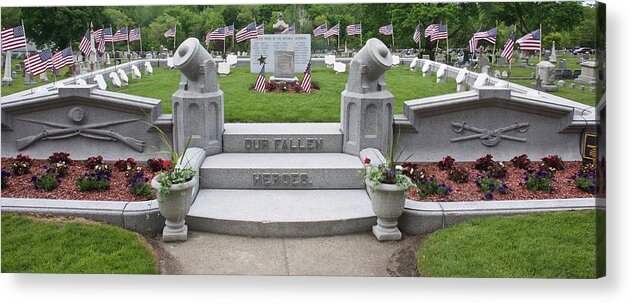 Heroes Acrylic Print featuring the photograph Fallen Heroes Remembered by Caroline Stella