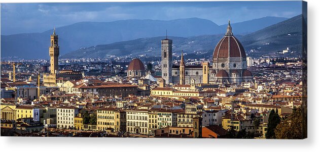 Firenze Acrylic Print featuring the photograph Firenze by Sonny Marcyan