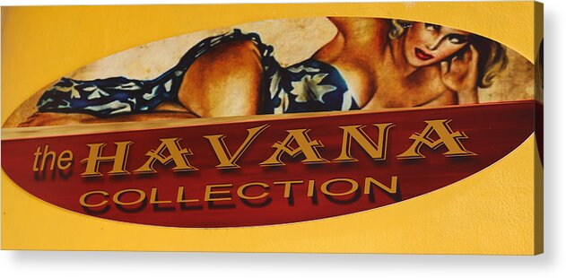 Little_havana_calle_ocho_cuba_cuban_miami_colorful_color_bright_sexy_tropical Acrylic Print featuring the photograph Havana_collection by Dart Humeston