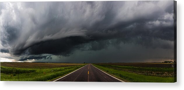 Storms Acrylic Print featuring the photograph Highway to Hell by Aaron J Groen