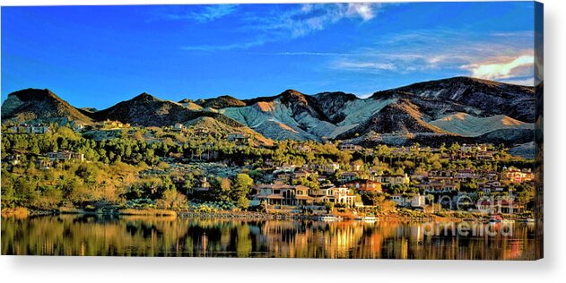 Lake Acrylic Print featuring the photograph Lake Las Vegas by Agnes Caruso