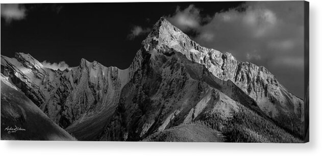 Maligne Acrylic Print featuring the photograph Mountain Top by Andrew Dickman