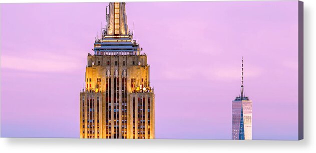 Empire State Building Acrylic Print featuring the photograph New York Giants by Az Jackson