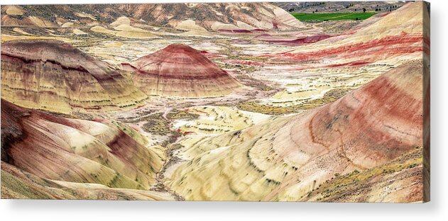 Painted Hills Acrylic Print featuring the photograph Painted Hills of Oregon by Pierre Leclerc Photography